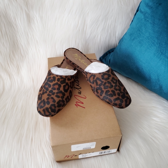 NEW Matisse Zip-It Dark Brown Leopard Mules - Picture 10 of 10
